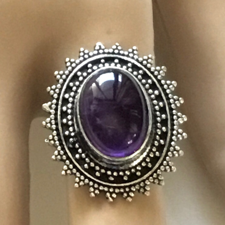 Amethyst Gemstone Ring